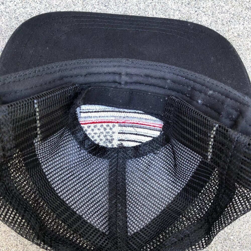 THE CALVERT COMPANY Local 112 Snapback Hat Trucker Cap Black USA Flag One Size - Picture 4 of 6